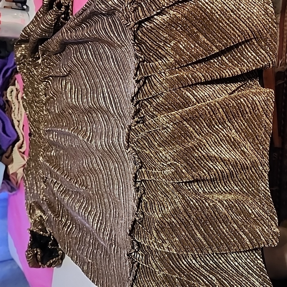 WONDER NATION GIRLS METALLIC BABYDOLL DRESS 👗 - Picture 8 of 9